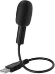 Microphone USB pour PC Portable, Microphone à Condensateur Omnidirectionnel avec col de Cygne Flexible réglable à 360°, pour Ordinateur Portable, Chat en Ligne, Jeux, Youtube, Podcast, Plug & Play