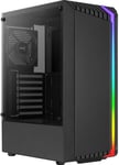 Bionicv1Bk Noir,Boîtier Gaming Atx Rgb,Verre Trempé+Ventilateur 12Cm