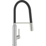 GROHE Robinet de cuisine evier Feel, douchette extractible, 2 jets, robinet cuisine mousseur economique d'eau, robinet instal