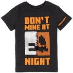 T-shirt enfant Minecraft  Don't Mine At Night