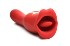 Lickgasm Baiser + Vibromasseur Double Face - Rouge