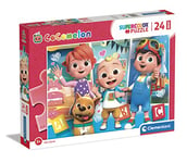 CLEMENTONI- Puzzle Maxi Cocomelon 24pzs Does Not Apply Supercolor Puzzle-Cocomelon-24 pièces-Made in Italy, 3 Ans, Enfants Dessins animés, 24226, Multicolore, Medium