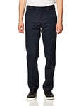 Dickies Men's Slim Taper Stretch Twill Work Pant, Dark Navy V1, 33W x 32L