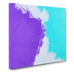 Live for the Lost in Abstract Modern Canvas Wall Art Print Ready to Hang, Framed Picture for Living Room Bedroom Home Office Décor, 20x20 Inch (50x50 cm)