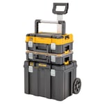 Dewalt DWST83411-1 TSTAK 2.0 Mobile Box Bundle with Organiser Cases & Deep Wheel