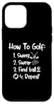 Coque pour iPhone 12 mini Comment faire des jures de swing de golf trouver une balle répéter les dictons de golf