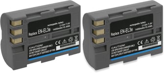 2X Batterie EN-EL3e pour Nikon D50, D70s, D80, D90, D200, D300, D300S, D700