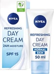 NIVEA Light Moisturising Day Cream 50ml, Vitamin E, Intensive Moisturiser