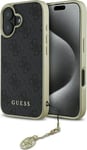 Guess Guhcp16sgf4ggr Iphone 16 6.1" Black/Black Hardcase 4G Charms Collection