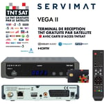 Récepteur tv satellite Full hd - servimat vega ii + Carte d'accès tntsat V6 - Astra 19.2°, Ti ME Shift, Son Dolby Digital +, tnt Gratuite Par