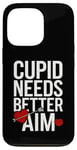 Coque pour iPhone 13 Pro Cupidon a besoin d'un meilleur objectif pour la Saint-Valentin