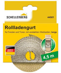 Schellenberg 44501 Sangle pour volet roulant, 14 mm, 4,5 m, Beige