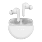 Belkin SoundForm Rhythm True Wireless Earbuds with Built-in Microphone, USB-C Fast Charging, 28H Battery Life, IPX5 Water Resistance - Bluetooth Earbuds for iPhone, iPad, Galaxy, Pixel & More - White