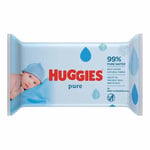 HUGGIES BABY WIPES PURE 56 WIPES