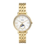 Fossil Jacqueline Montre pour Femmes, Mouvement à Quartz avec Bracelet en Acier Inoxydable et Cuir