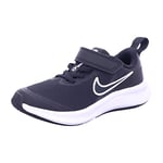 Nike Boy's Unisex Kids Star Runner 3 Tennis Shoe, Black/dk Smoke Grey-dk Smoke Grey, 11 UK Child