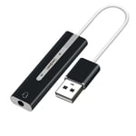 Headphone Jack Sound  Adapter USB To 3.5mm Mic Sound Card Stereo Sound Card