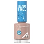 Manhattan Make-up Nails Clean & Free Nail Lacquer 161 Skimming Stones / Eggshell 8 ml