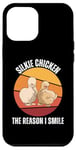 iPhone 13 Pro Max Vintage Silkie Chicken The Reason I Smile Animals Lover Case