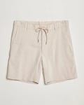 BOSS BLACK Kane Linen/Cotton Drawstring Shorts Light Beige