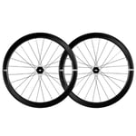 Enve Foundation 45 Disc Carbon Clincher Road Wheelset - 700c Black / 12mm Front 142x12mm Rear Sram XDR Centerlock Pair 11-12 Speed