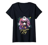 Womens Disney The Nightmare Before Christmas Matching Pumpkin King V-Neck T-Shirt