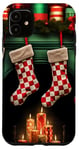 iPhone 11 Christmas Stockings Hung by the Fireplace Case