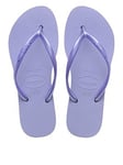 Havaianas Slim Flatform Flip Flops - Lilac Breeze, Purple, Size 3-4, Women