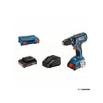 Perceuse a Percussion Bosch professional gsb 18V-28 + 2 batteries 2,0Ah + chargeur gal 18V-20 + L-Case