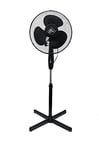 16" OSCILLATING PEDESTAL STAND FAN AIR COOLING FLOOR FAN ELCTRIC BUTTON CONTROLS, 3 ADJUSTABLE COOLING SPEEDS AND HEIGHT HOME OFFICE USE FAN