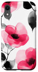 Coque pour iPhone XR Rose aquarelle Roses florales Roses roses roses