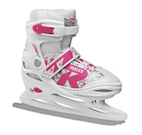 Roces Jokey Patin à Glace Unisexe pour Jeunes, Blanc-Fuchsia, 10jr-12jr