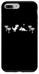 Coque pour iPhone 7 Plus/8 Plus Retro Gaming T Rex Et Triceratops - Pixel Art Dinosaure