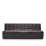Ethnicraft - N701 Sofa 3-Seater - Dark Grey - Grå - Soffor - Trä/Textilmaterial/Skum