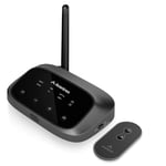 Avantree Oasis Plus 2 - Émetteur Bluetooth 5.3 pour TV avec Contrôle de Volume à Distance, aptX-Adaptive & Low Latency, Portée de 50m, Double Connexion, Transmetteur Audio sans Fil pour Écouteurs