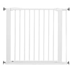 BabyDan Perfect Close, monté sur pression Stair Gate, 77,3-90,3 cm, barrière pour bébé/barrière de sécurité, blanc, fabriqué au Danemark - (barrière pour animaux/barrière pour chien)