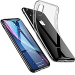 ESR iPhone XR Case Essential Series Soft TPU Gel Back Cover - Clear/Black