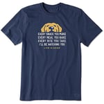 Life is Good. Men's Crusher Tee I'll Be Watching You, Darkest Blue