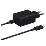 Original Samsung EP-T4510 USB-C oplader / adapter 45W inkl. USB-C kabel - Sort