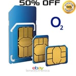 Official O2 Network Pay As You Go 02 Sim Card Sealed Unlimited Calls And Texts