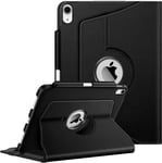 Coque Pour Ipad 10ème Génération 2022 10.9 Pouces - [Rangement De Stylet] Housse Rotative À 360° Étui Veille/Réveil Automatique Protection Ipad 10 2022, Noir.[F770]