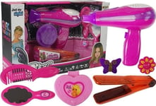 Leantoys Lean Cars Beauty Set With Accessories Dryer Straightening Tongs