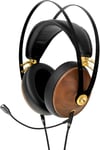 99 Classics - Casque fermé Audiophile - Noyer Massif - Finition Doré, Meze99Classics WalnutSilver, hohem Trage hohem (Noyer Doré + Boom Mic)