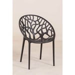 Sklum - Chaise de jardin empilable Ores Noir