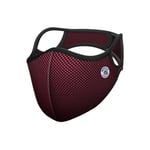 FROGMASK - Masque Anti-Pollution Vélo - Moto - Unisexe - Lavable - Réutilisable - 1 Filtre FFP2 Inclus - Made in France - Livraison Offerte. (Bordeaux, Medium)