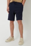 Threadbare Mens Navy 'Jewel' Waffle Textured Sweat Shorts - Size Small