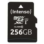 INTENSO MICRO Secure Digital Card Micro SD Class 10 UHS-I, 256 GB Speicherkarte