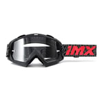 IMX RACING MUD Lunettes de protection pour moto | Lentille transparente | Lentille anti-buée et anti-rayures | Bande avec impression silicone | Trois couches de mousse | Une lentille incluse |