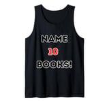 Funny, meme, name ten books, name 10 books meme Tank Top