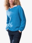 Celtic & Co. Alpaca Cotton Slouch Jumper, Sky Blue